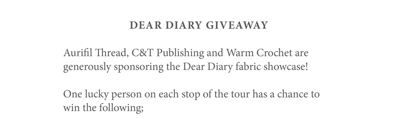 Dear Diary Giveaway